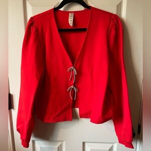 dolan Left Coast Bow-Front Cardigan Top